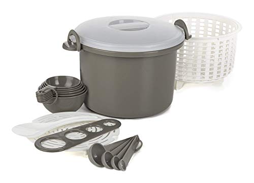 Progressive PS-97GY Microwave Rice & Pasta Cooker Set - 17 Piece