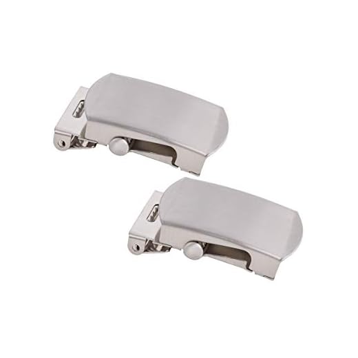 Set de 2 boucles de ceinture, Boucle de ceinture pour homme de 40 mm, Boucle de ceinture pour sac à dos DIY, Boucle de ceinture de remplacement, argenté, taille unique