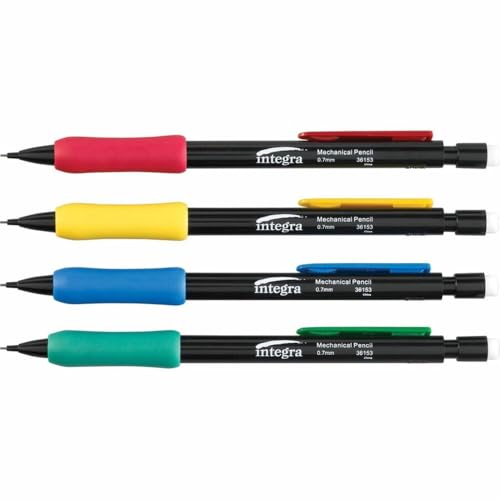 Integra Grip Mechanical Pencil, Refillable, 0.7mm, Assorted (ITA36153)