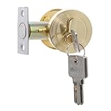 Verrou de porte à pêne dormant – ce verrou de sécurité est doté d'une conception ingénieuse, est fourni avec des clés, est facile à utiliser et vous permet de gagner du temps et de l'énergie