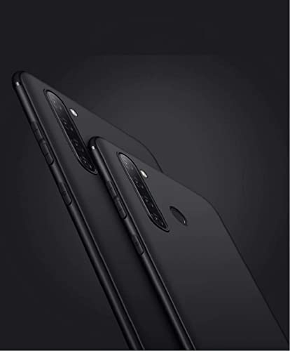 Image of Mobile Back Cover Case for Realme 5I (Silicone Case|CameraProtection|Black SC1510)