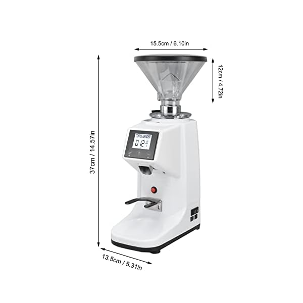 Molinillo de café automático, enchufe de la UE 200W 220V 500ML pantalla táctil molinillo de café 3 modos para escritorio - Imagen 7