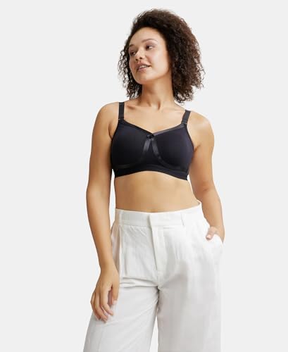 Jockey 1252 Women's Everyday Bra| Wirefree | Non Padded | Full Coverage with Double Layered Cup | Super Combed Cotton Fabric