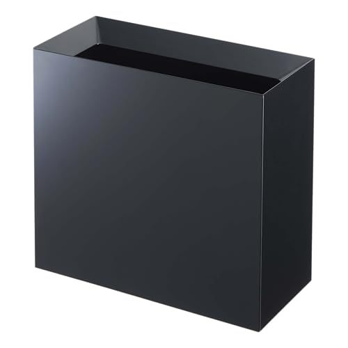 YAMAZAKI Home Tower Trash Can - Modern Garbage Waste Basket with Handle for Kitchen Bedroom Bathroom Office - Wide - Abs Plastic - 4 Gallons, 15 Liters