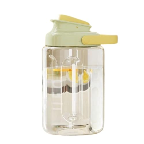 AOPIPI 耐熱ケトル、ティーポット、飲料サーバー、大容量(2200ml / 3500ml)、横置き可能、耐熱性、冷蔵庫対応、お手入れ簡単、広口設計、漏れ防止蓋、アウトドア活動、キャンプ、オールシーズンに適しています (2.2L,B)