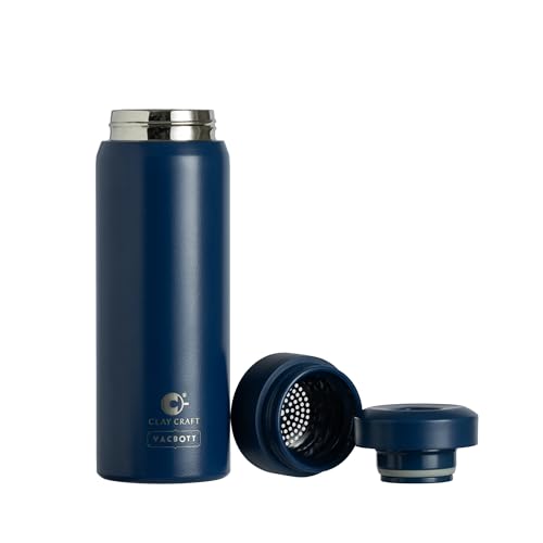 Image of CLAY CRAFT VACBOTT Legend Apex Double Wall|18 Hours Hot and 24 Hours Cold Vacuum Insulated Flask 550ml, 1Pcs, Steel Bottles for Travelling|BPA-Free|Leak Proof|BIS Certified|1Year Limited Warranty