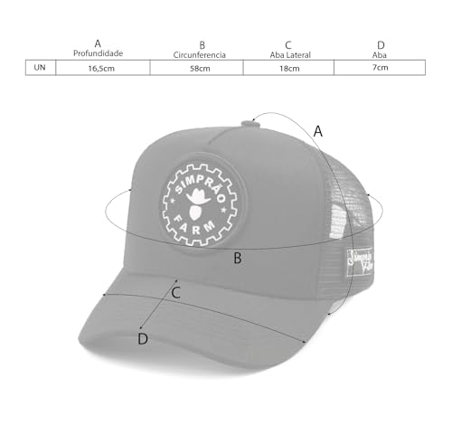 Boné Country Agro Simprão Farm Masculino Aba Curva