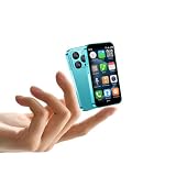 YOHOPE Mini telefono, schermo HD da 3 pollici, Dual SIM, 2GB RAM + 16GB ROM, Face ID, WIFI, smartphone compatto per bambini e backup (Blu scuro)