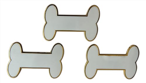 Image of Novel Merk Paw Print or Dog Bone Animal Lover Lapel Pin, Hat Pin & Tie Tack Set with Clutch Back
