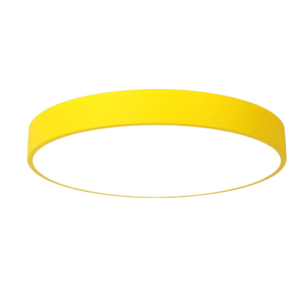 Plafonnier encastré style nordique jaune pour éclairage cuisine