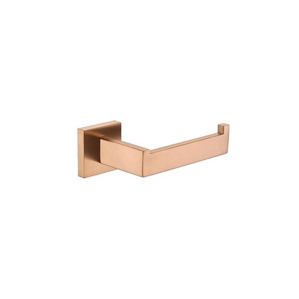 Barre unique porte-serviette anti-rouille en acier brossé or rose pour mur