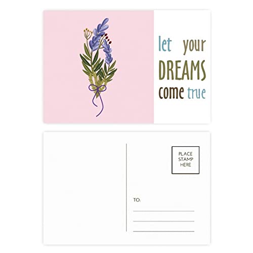 Tarjetas de agradecimiento de lavanda azul con sobres para dedicatorias