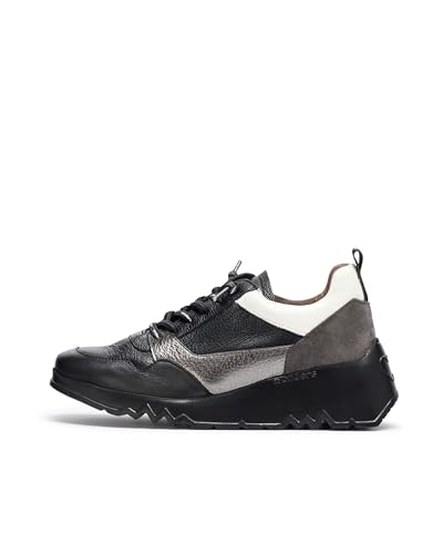 Wonders Suki Combined Sneaker en cuir - L'excellence des finitions soignées