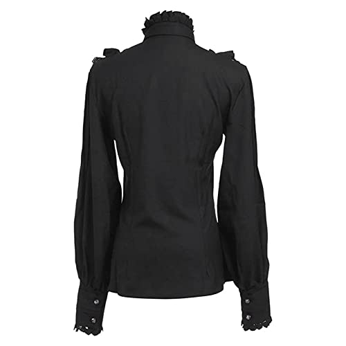 Disfraz de pirata para mujer con blusa steampunk y ajuste de corset 4
