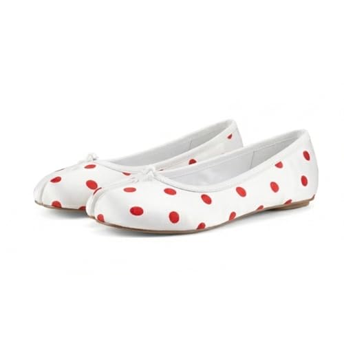 Image of Tabi Shoes Women Split Toe Shoes Wide Width Ballet Flats Comfort Casual Work Shoes for Women Office