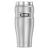 Thermos Stainless King Thermobecher aus Edelstahl Silber 0,47l - Coffee to Go Becher, absolut dicht, spülmaschinenfest, 7h heiß & 18h kalt, mit Haken für Teebeutel, BPA-frei