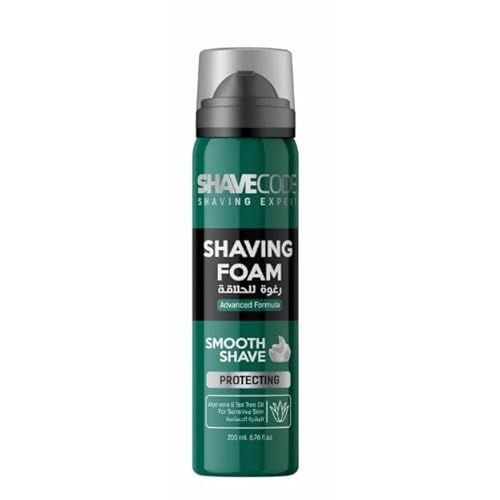 رغوة حلاقة للبشرة الحساسة (الالوفيرا) من شيف كود، 200 مل