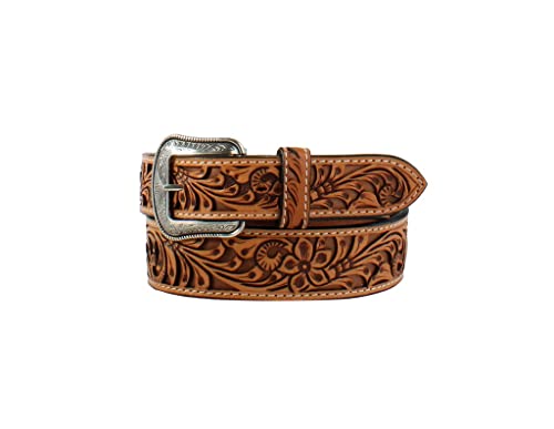 3D Western Belt Mens Floral Cutout Floral Filagree Shimmer D100015408