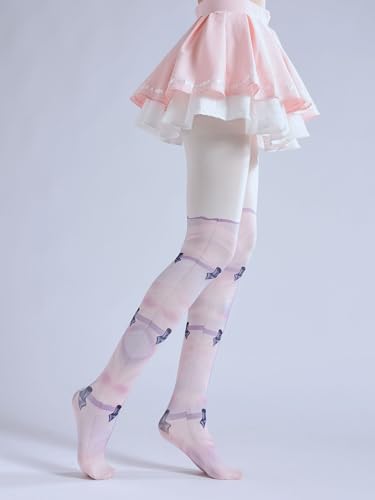 Image of Sahabowi Women's Sheer Tights, Digital Print Designs Stockings