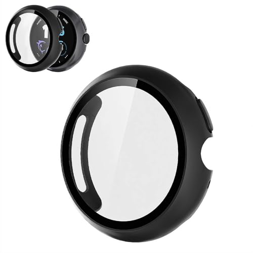 For Google Pixel Watch 4p P[X یJo[ PCt[ + KXtB 41mm/45mm̌^Jo[ [dP[XOsv HDߗ ɋ ɔ  wh~ For Google Watch4 p