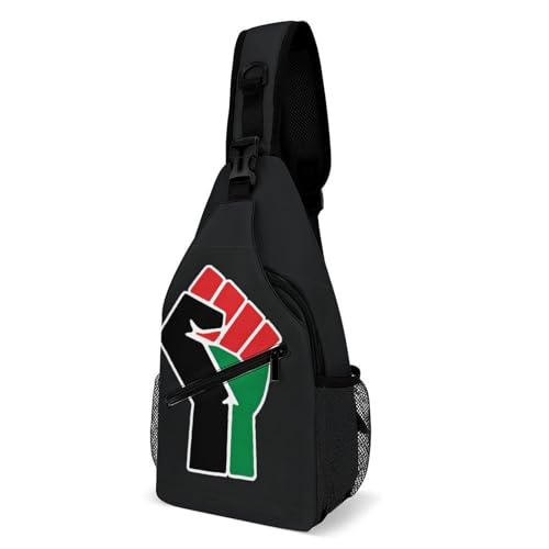 Sacoche Bandoulière Black Power avec sangle réglable et port ergonomique