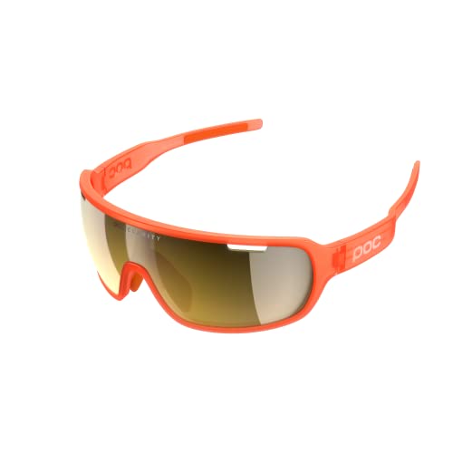 POC Define Do Blade Gafas de Sol para Aficionados al Deporte, Unisex Adultos, Color Fluorescent Orange Translucent