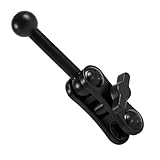 Cadbibe Aluminum 17mm/0.67' Ball Mount Extension Adapter, 360° Rotation Extension Rod for Car Phone Holder, Compatible with GPS Mount, 2.12 Inch Double Socket Arm with 2.75 Inch Ball Adapter, Black