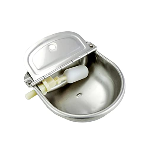 HAPINARY ステンレス製自動給水器 家畜用給水ボウル 牛 馬 羊 犬用 農場 水飲み器 浮き球付き 耐久性