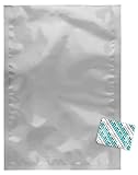 Dry-Packs 2-Gallon, 10"x16" Mylar Bags and 300cc Oxygen Absorbers, 100 Pack - For Food Shipping & Storage, Silver, Model Number: AI-10075