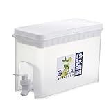 N/A/A Dispensador de agua para nevera de 3.5 L con grifo, limonada