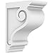 Ekena Millwork CORP05X10X14SCR PVC Corbel, 5"W x 10"D x 14"H, White