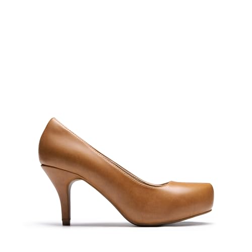 DREAM PAIRS Tiffany Women's Classic Elegant Versatile Low Stiletto Heel Dress Platform Pumps Shoes2