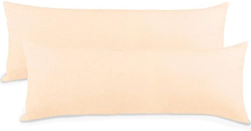 aqua-textil Classic Line poszewka na poduszkę, zestaw 2-częściowy, 40 x 145 cm, czekoladowy brąz, bawełna, poduszka do spania na boku, poszewka na zamek błyskawiczny