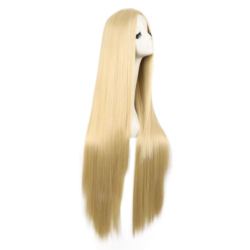 Image of MapofBeauty 40 Inch /100 cm Fashion Straight Long Costume Anime Cosplay Anime Wig (Mixed Golden)