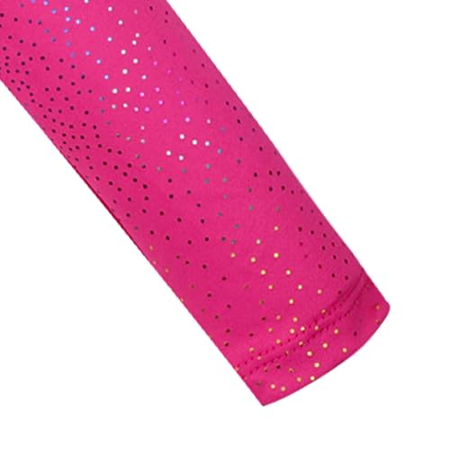 HOZIY Leotards for Girls Ballet Gymnastics Sleeveless Long Sleeve Colorful Sparkles Aqua Blue Pink Purple Solid