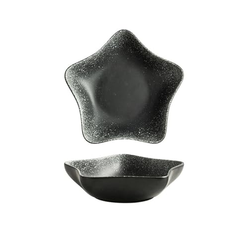 Ciotola in ceramica a forma di stella marina da 8 pollici - Ciotola for insalata/pasta a forma di stella di polpo con smalto in forno, adatta al microonde e al forno, 4 colori retrò for uso domestico