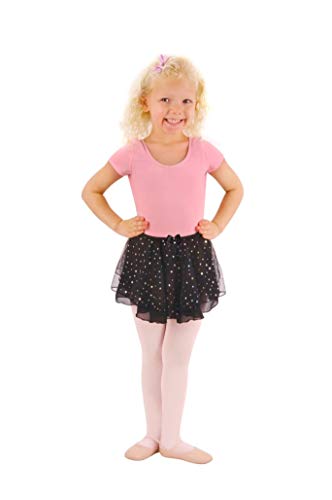 DansNMotion Girls Double Layer Hologram Skirt Light Pink