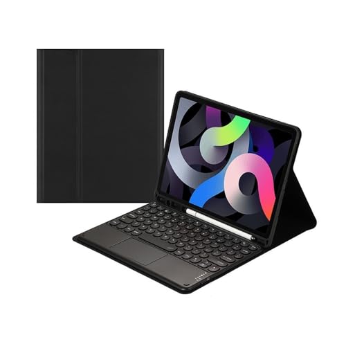 Clavier iPad Pro 13 2024 kuaijiexiaopu étui cuir noir clavier tactile