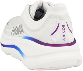 HOKA Tênis feminino Bondi 9, Cinza cósmico e branco, 6.5 UK