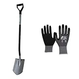 Fiskars 131410 Kunststoff, schwarzes Stahl, Schaufel aus rostfreiem Stahl.