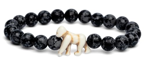 Fahlo Gorilla Tracking Bracelet, Elastic, supports Dian Fossey Gorilla Fund, one size fits most for Men and Women