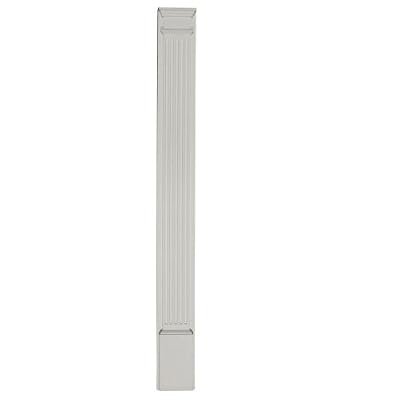 Ekena Millwork PIL08X108X02 8-Inch x 108-Inch x 2 3/4-Inch with 14-Inch Attached Plinth, Fluted Pilaster