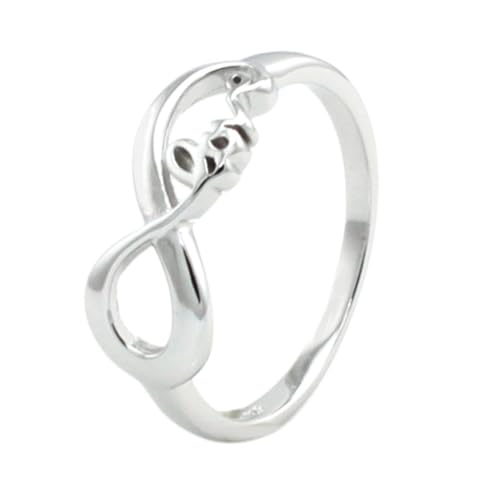 Imagen de Plata Esterlina Anillo de Love  Infinito Banda Tamaño 8