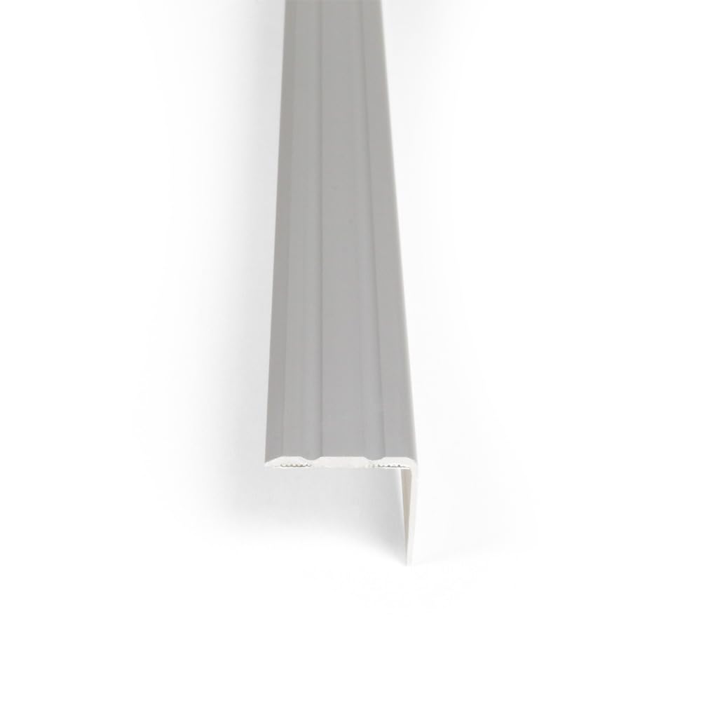 Self adhesive aluminium door bar threshold Stair Nosing 0.9m (Silver)