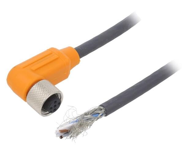 Câble de raccordement M12 mâle RKWTS 5-298/10M Lumberg à connecteur angulaire