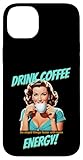 custodia per iphone 14 plus coffee drinker s funny retro 50s coffee lovers