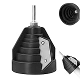 MISIQIMA Rohrentgrater, Handentgrater, Schwarz Hochleistungs...