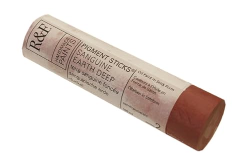 R&F Handmade Paints - Professional Oil Pigment Stick, Sanguine Earth Deep, 100 ml