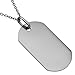 ドッグタグ チタン ネックレス  Mサイズ シンプル 認識票 迷子札