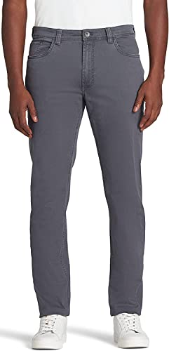 Pantalon chino homme coupe droite IZOD gris asphalte 5 poches décontracté